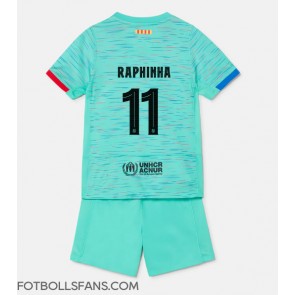 Barcelona Raphinha Belloli #11 Replika Tredje Tröja Barn 2023-24 Kortärmad (+ Korta byxor)
